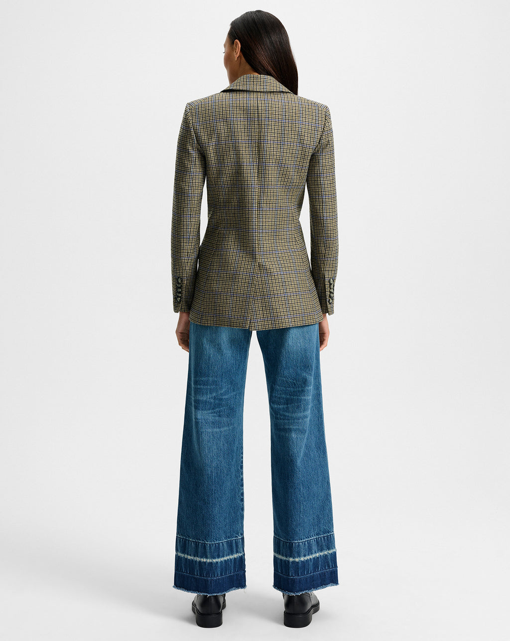 Veronica Beard Garrison Oversized Dickey Jacket - Moss Multi
