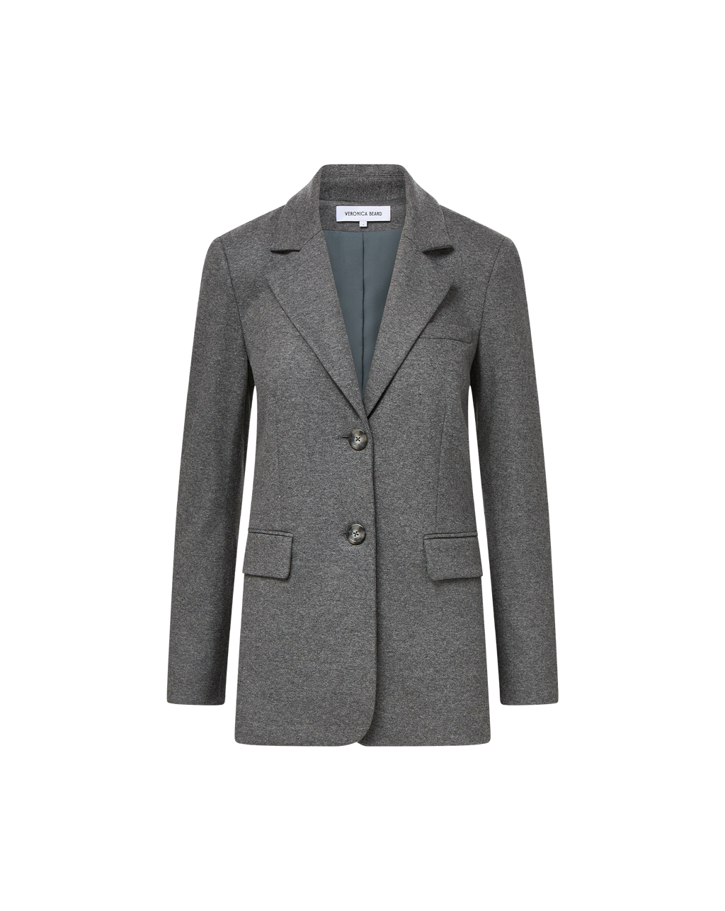 Veronica Beard Ryanne Wool Jersey Jacket - Medium Heather Grey