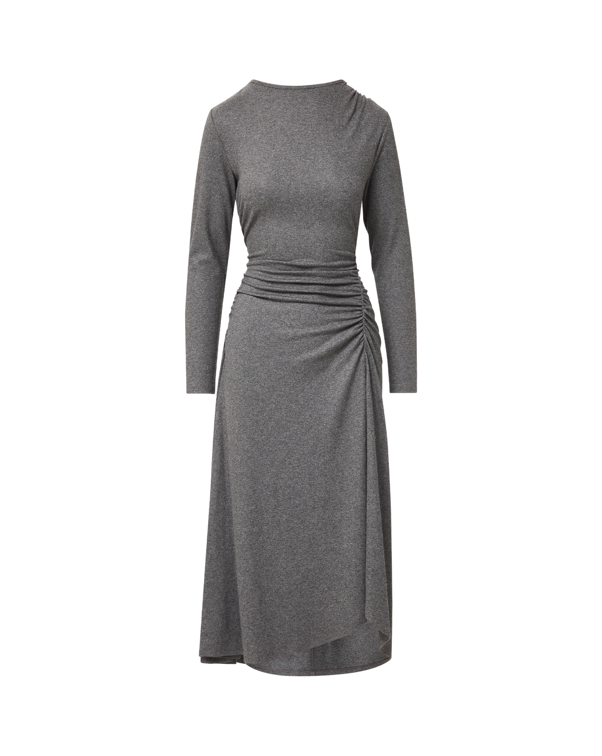 Veronica Beard Theodora Wool Midi Dress - Medium Heather Grey