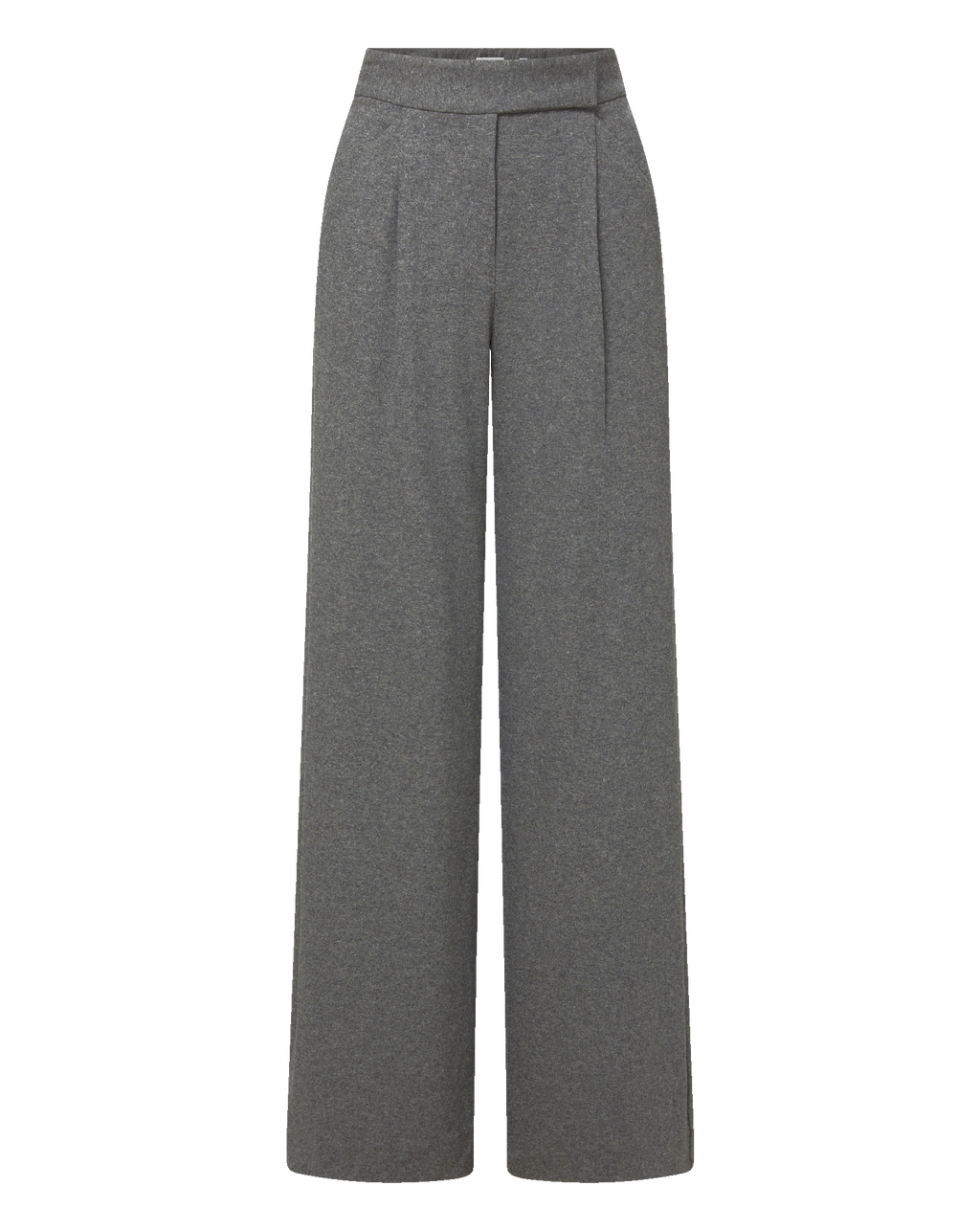 Veronica Beard Marbeau Wide-Leg Pant - Medium Heather Grey