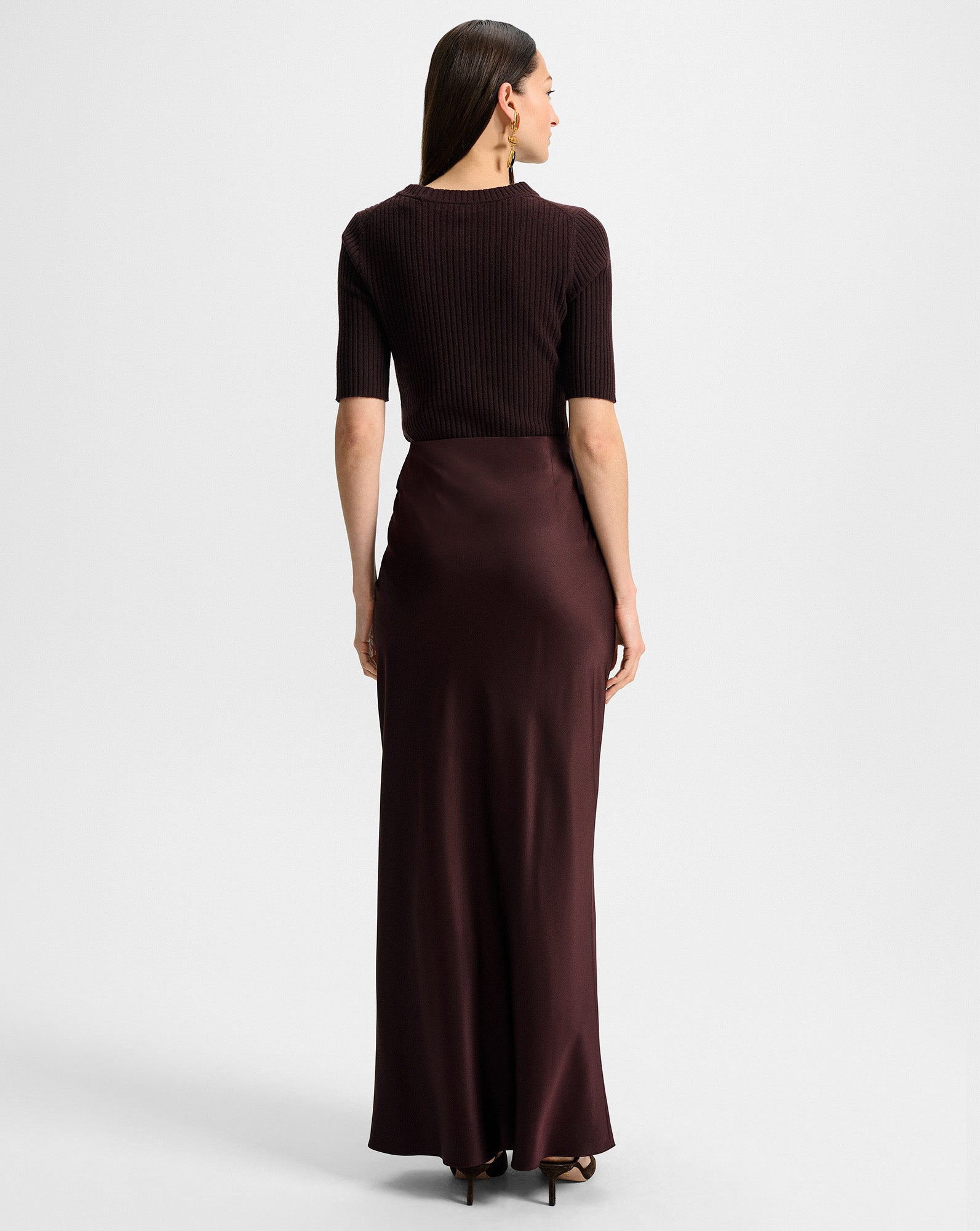 Veronica Beard Emil Cashmere Pullover - Dark Currant