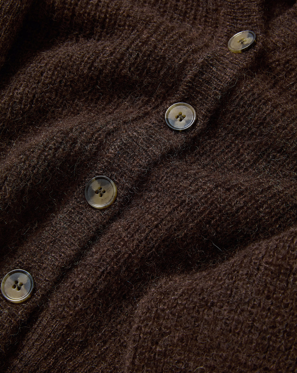 Veronica Beard Gilmour Mohair Cardigan - Dark Umber