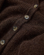 Veronica Beard Gilmour Mohair Cardigan - Dark Umber