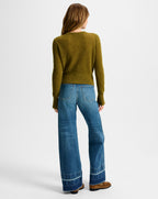 Veronica Beard Gilmour Mohair Cardigan - Moss