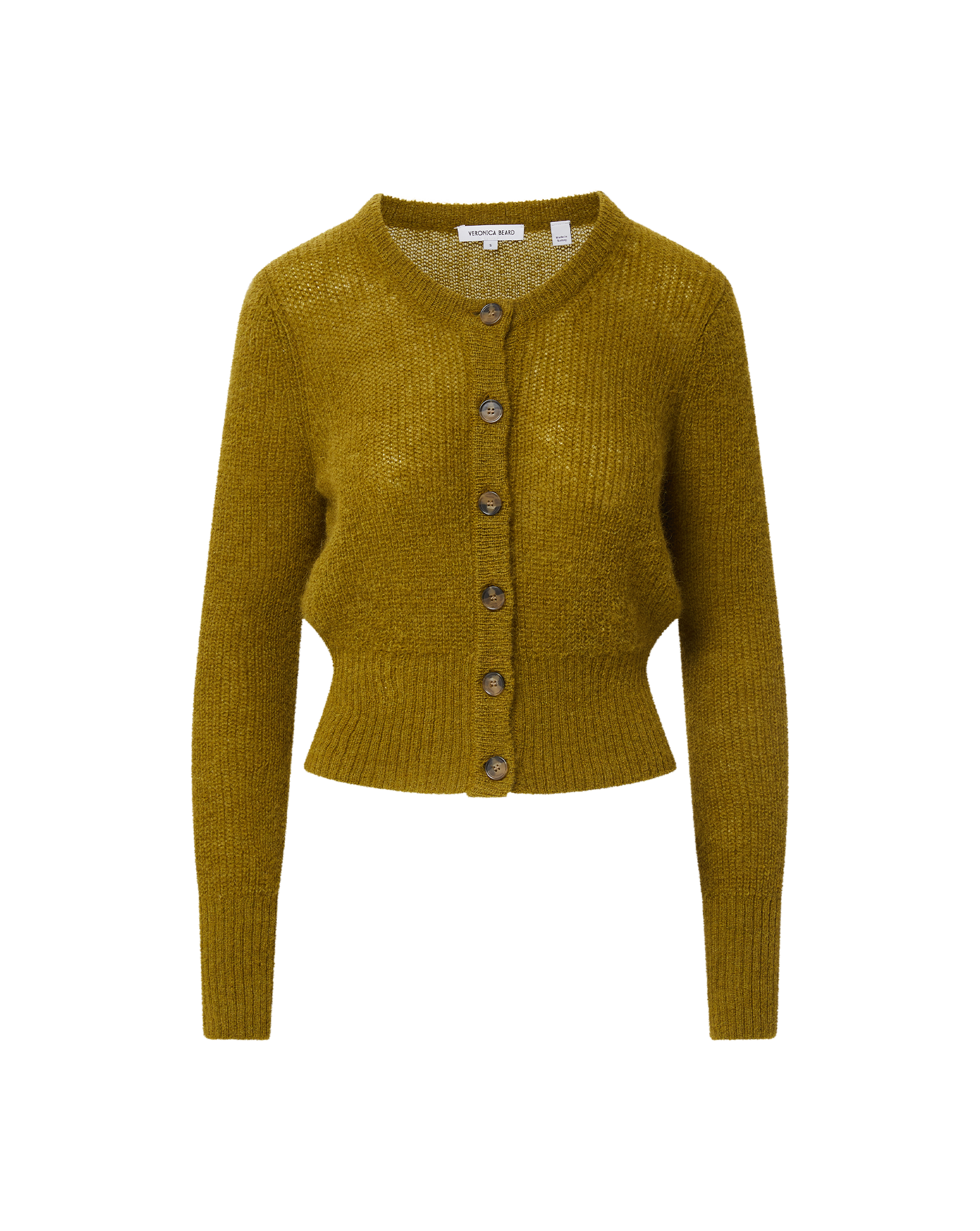 Veronica Beard Gilmour Mohair Cardigan Moss