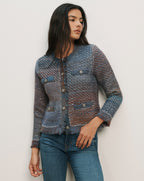 Veronica Beard Sariyah Knit Jacket - Ocean Multi