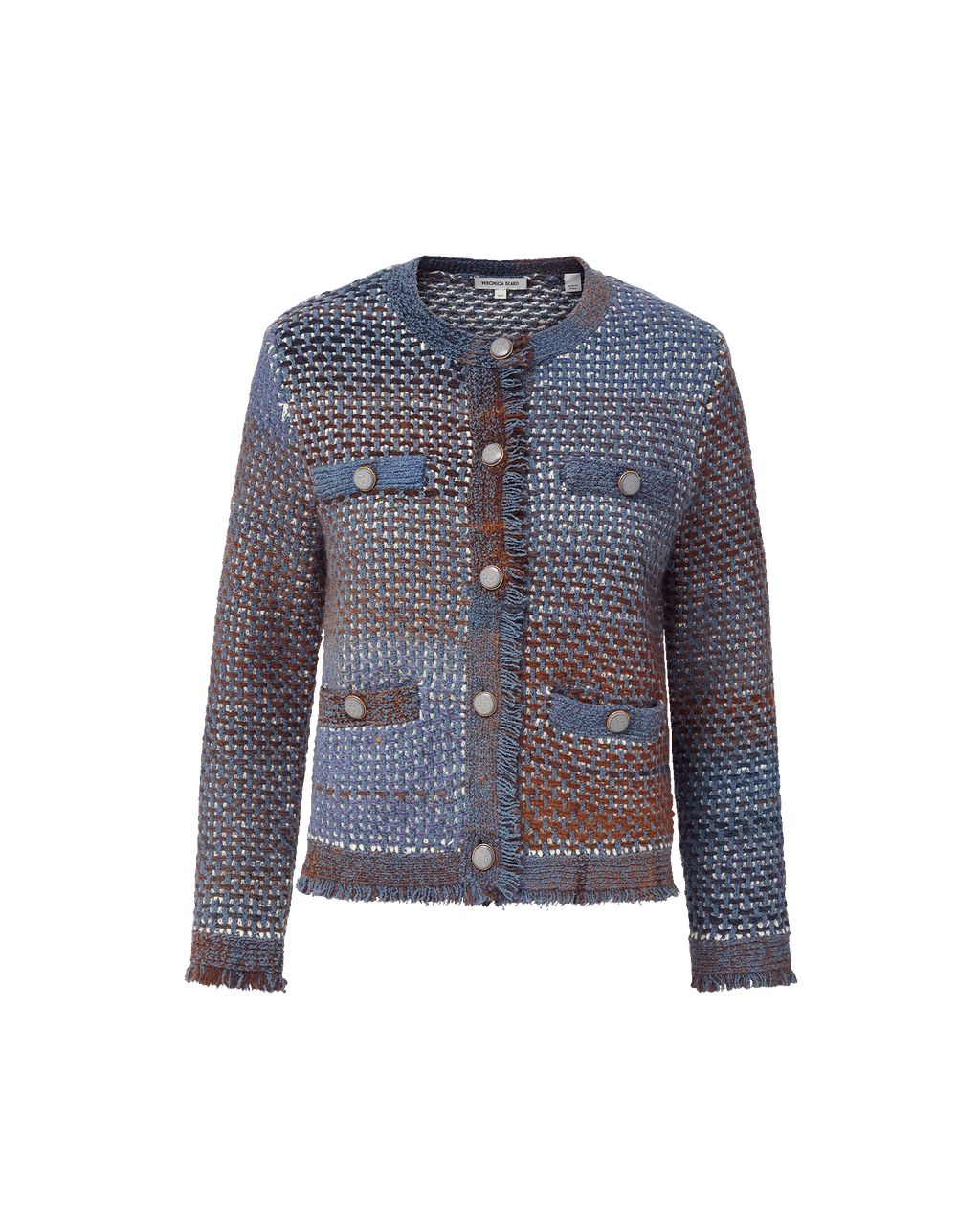 Veronica Beard Sariyah Knit Jacket - Ocean Multi