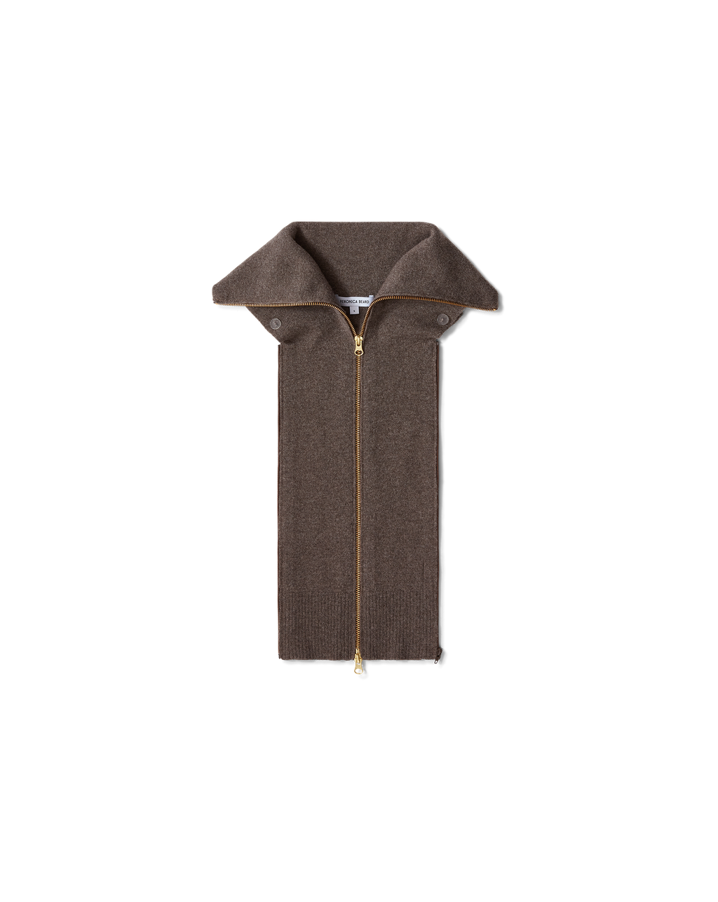 Veronica Beard Beach Cashmere Dickey Heather Dark Umber