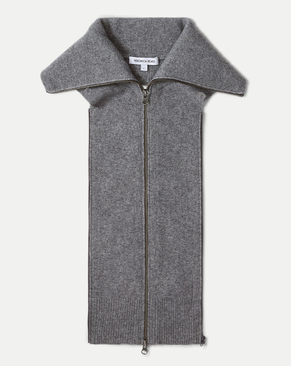 Veronica Beard Beach Cashmere Dickey - Medium Heather Grey