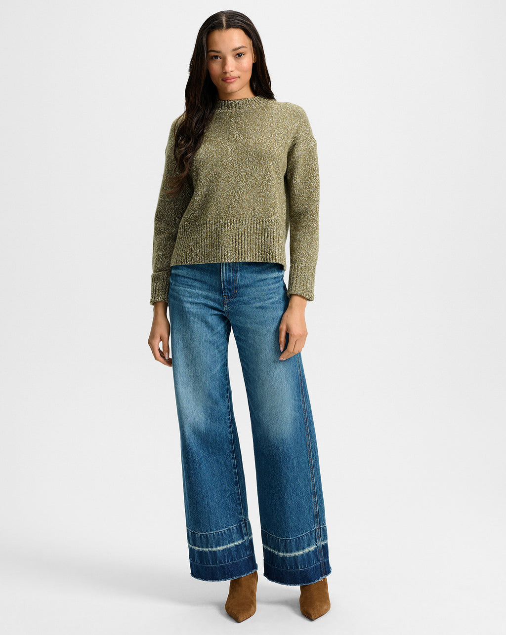 Veronica Beard Andi Cashmere Sweater - Cypress Multi