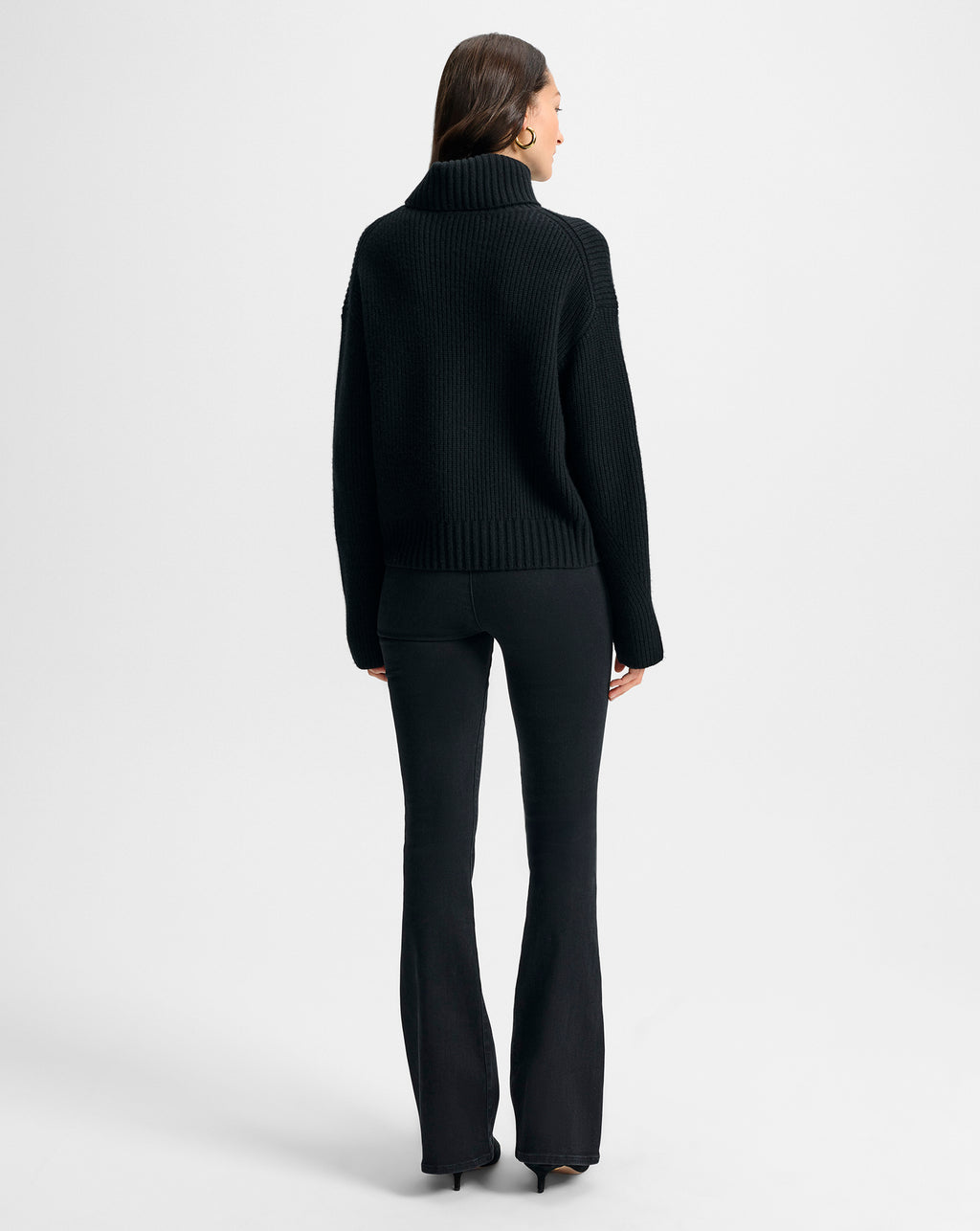 Veronica Beard Matilda Cashmere Turtleneck Sweater - Black