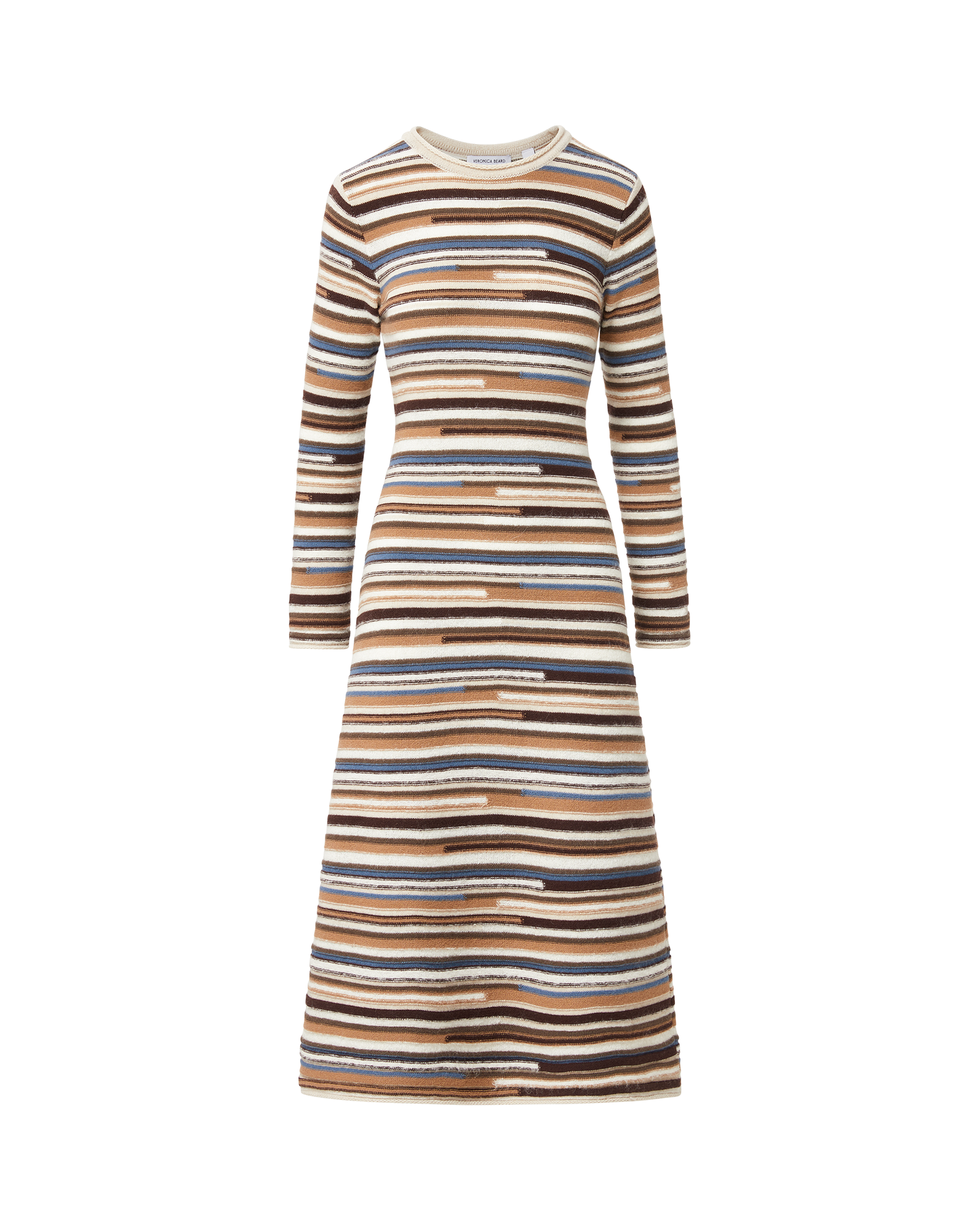 Veronica Beard Sanders Knit Maxi Dress Dark Acorn Multi