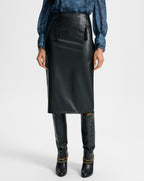 Veronica Beard Holmes Midi Pencil Skirt - Black