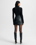 Veronica Beard Pavaline Mini Skirt - Black