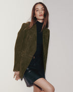 Veronica Beard Duane Suede Dickey Jacket - Cypress