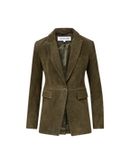 Veronica Beard Duane Suede Dickey Jacket - Cypress