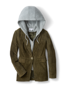 Veronica Beard Duane Suede Dickey Jacket - Cypress