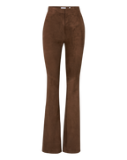 Veronica Beard Gracie Suede Flare Pant - Mocha