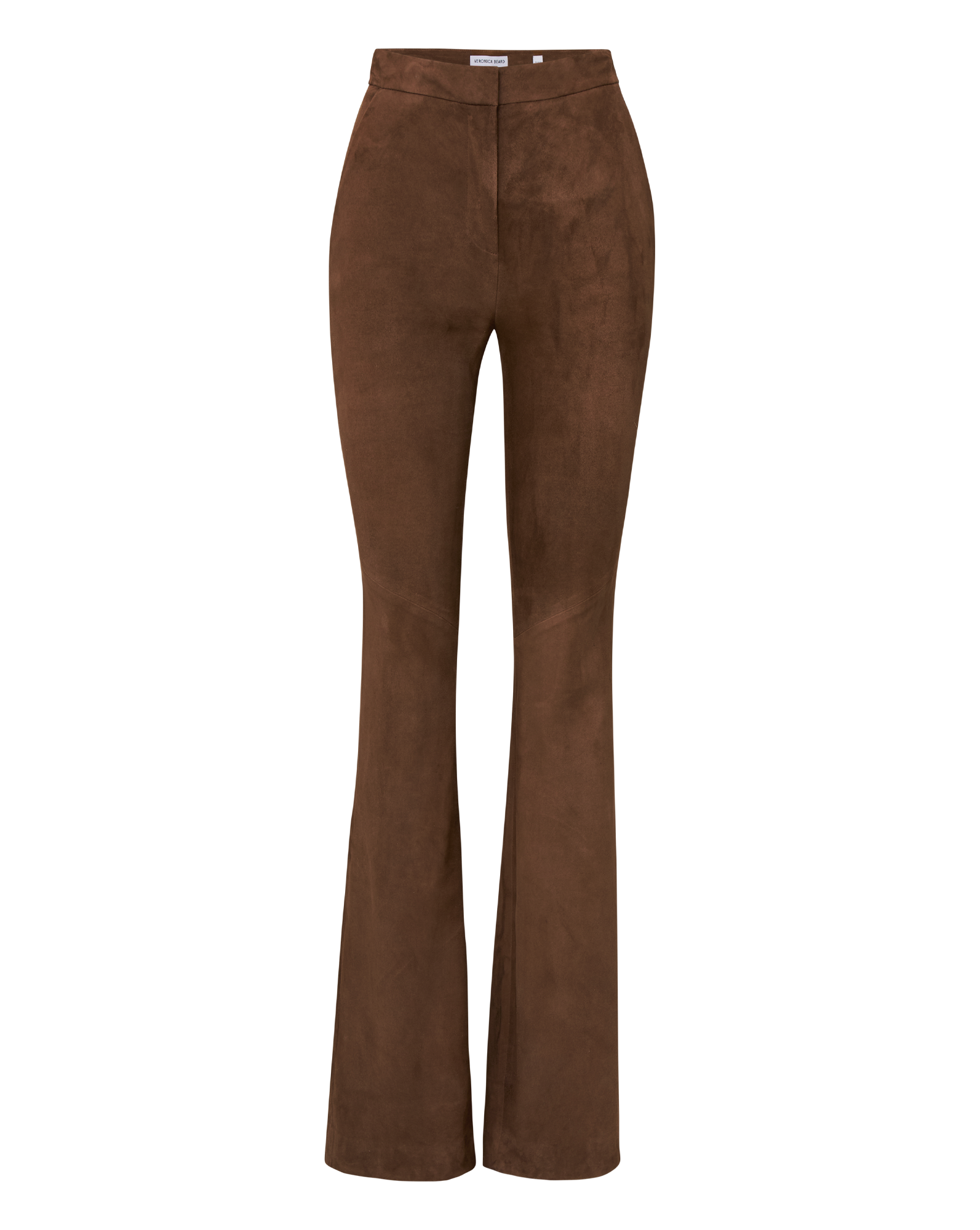 Veronica Beard Gracie Suede Flare Pant - Mocha