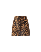 Veronica Beard Ohemia Calf Hair Mini Skirt - Camel Multi
