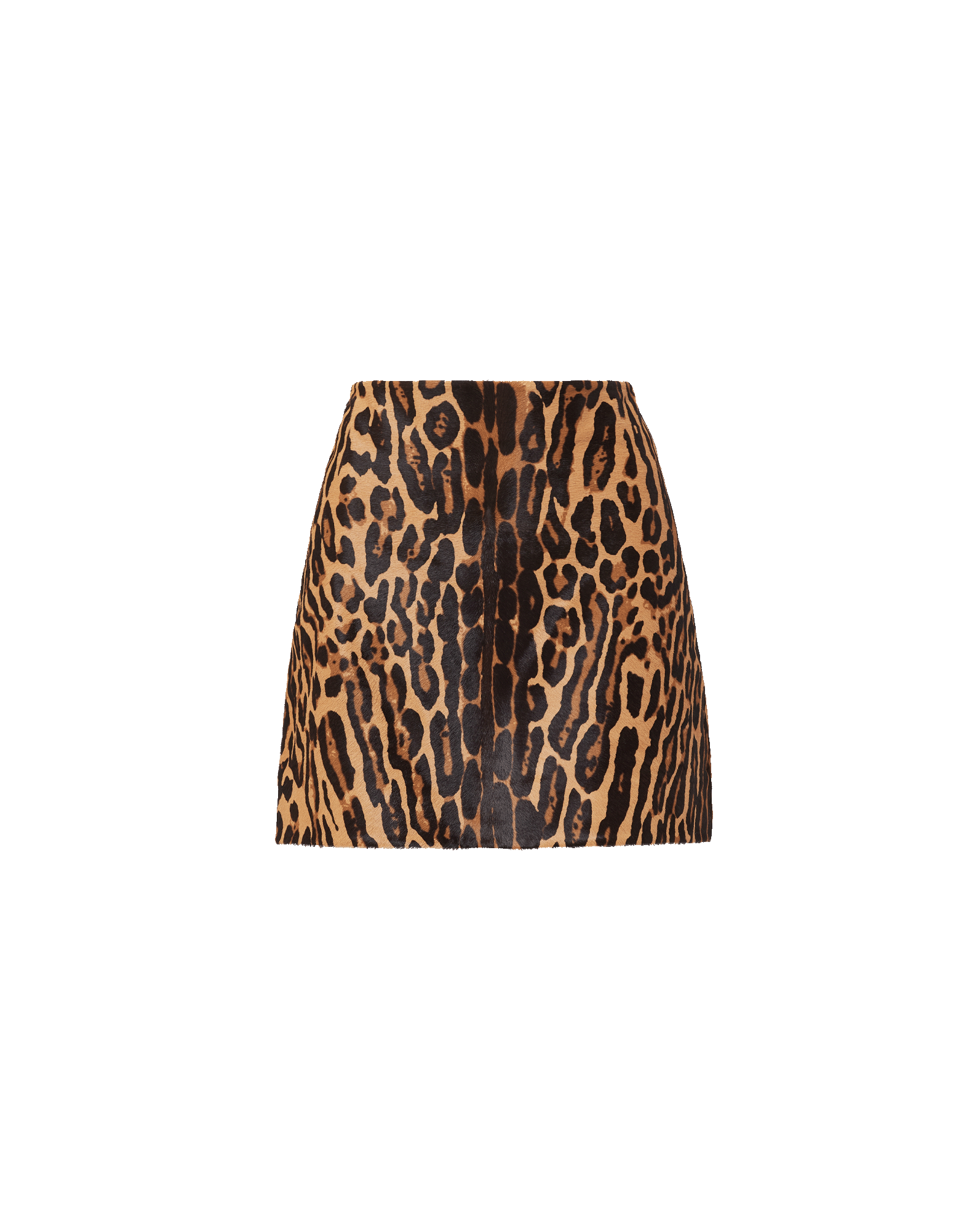 Veronica Beard Ohemia Calf Hair Mini Skirt - Camel Multi