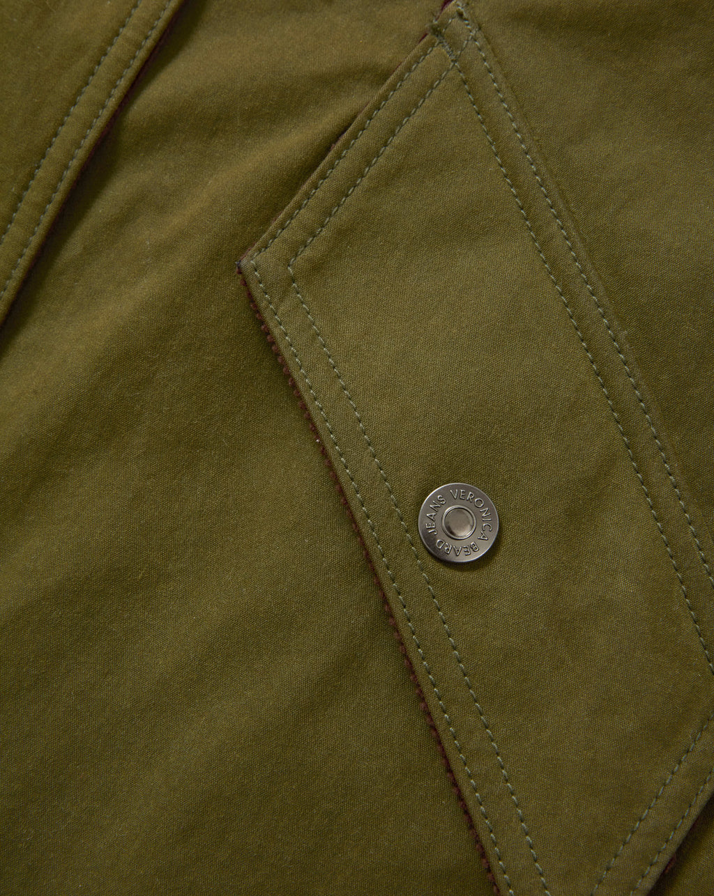 Veronica Beard Dietz Wax-Coated Field Coat - Army