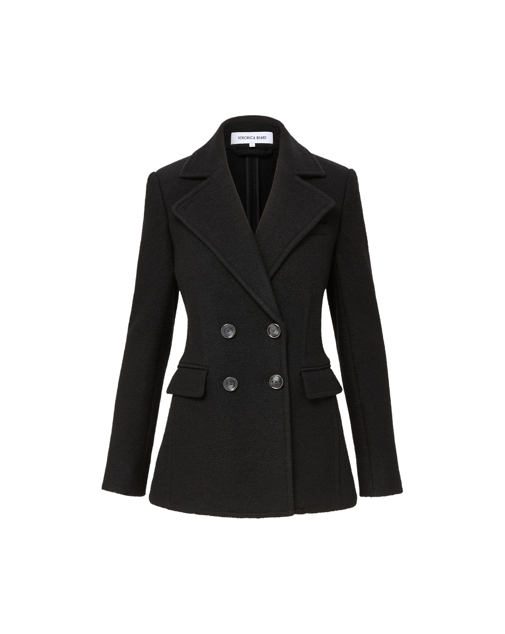 Veronica Beard Duran Wool Coat - Black