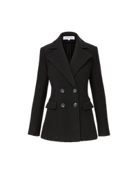 Veronica Beard Duran Wool Coat - Black