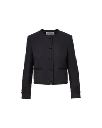 Veronica Beard Latrell Embroidered Jacket - Navy