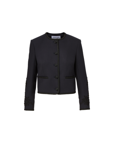 Veronica Beard Latrell Embroidered Jacket - Navy