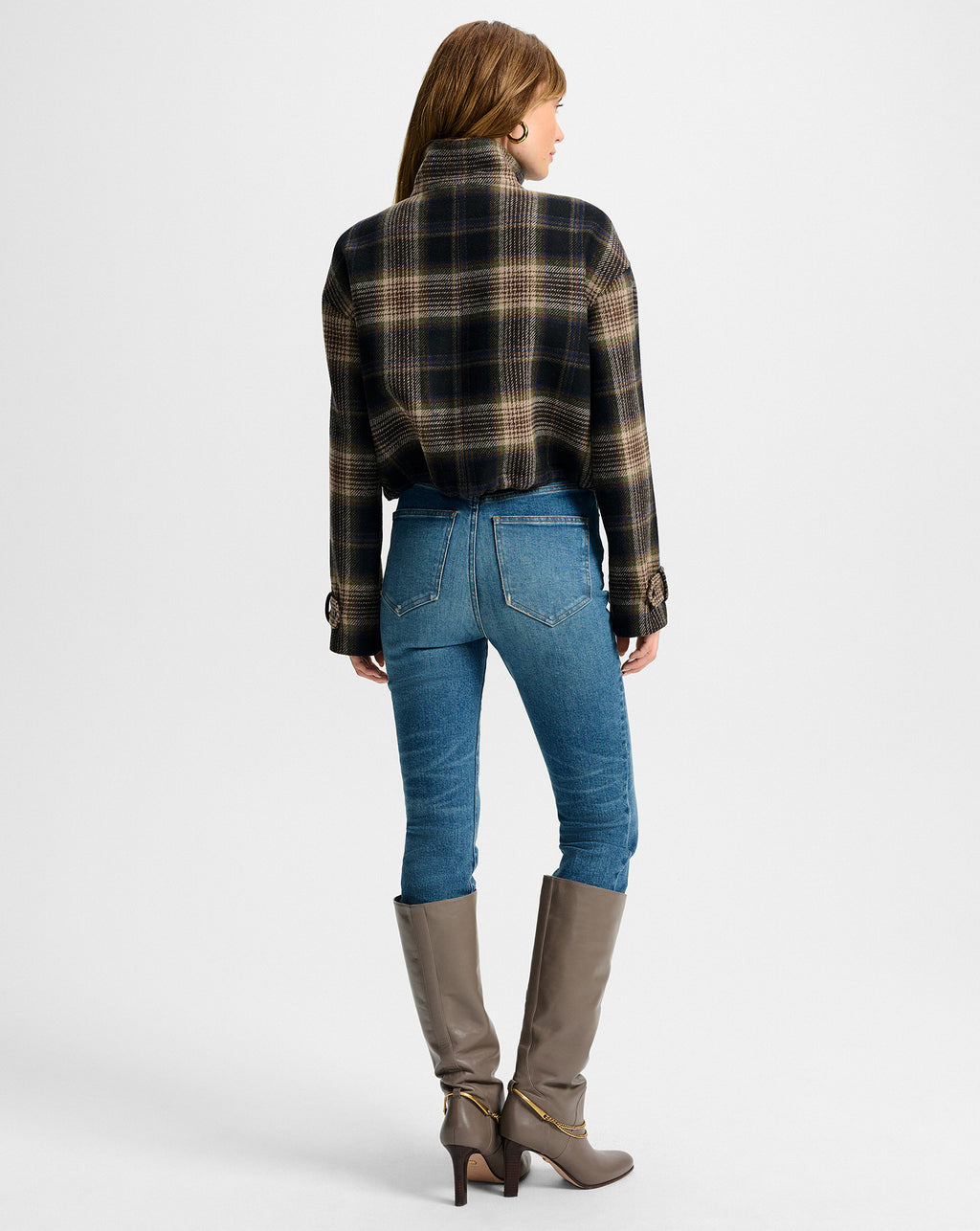 Veronica Beard Bateman Plaid Jacket - Black Multi