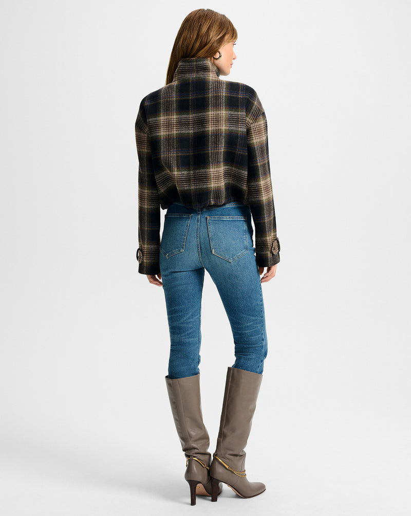 Veronica Beard Bateman Plaid Jacket - Black Multi