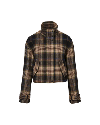 Veronica Beard Bateman Plaid Jacket - Black Multi
