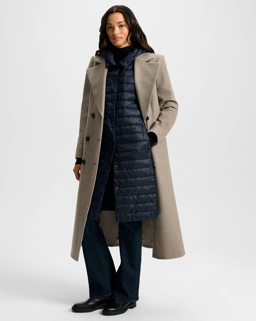 Veronica Beard Westbrook Down Puffer Vest - Navy