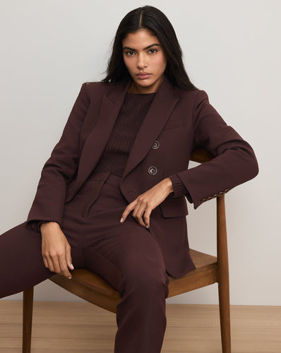 Veronica Beard Miller Dickey Jacket - Dark Currant
