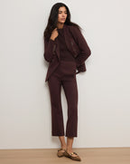 Veronica Beard Arte Kick-Flare Pant - Dark Currant