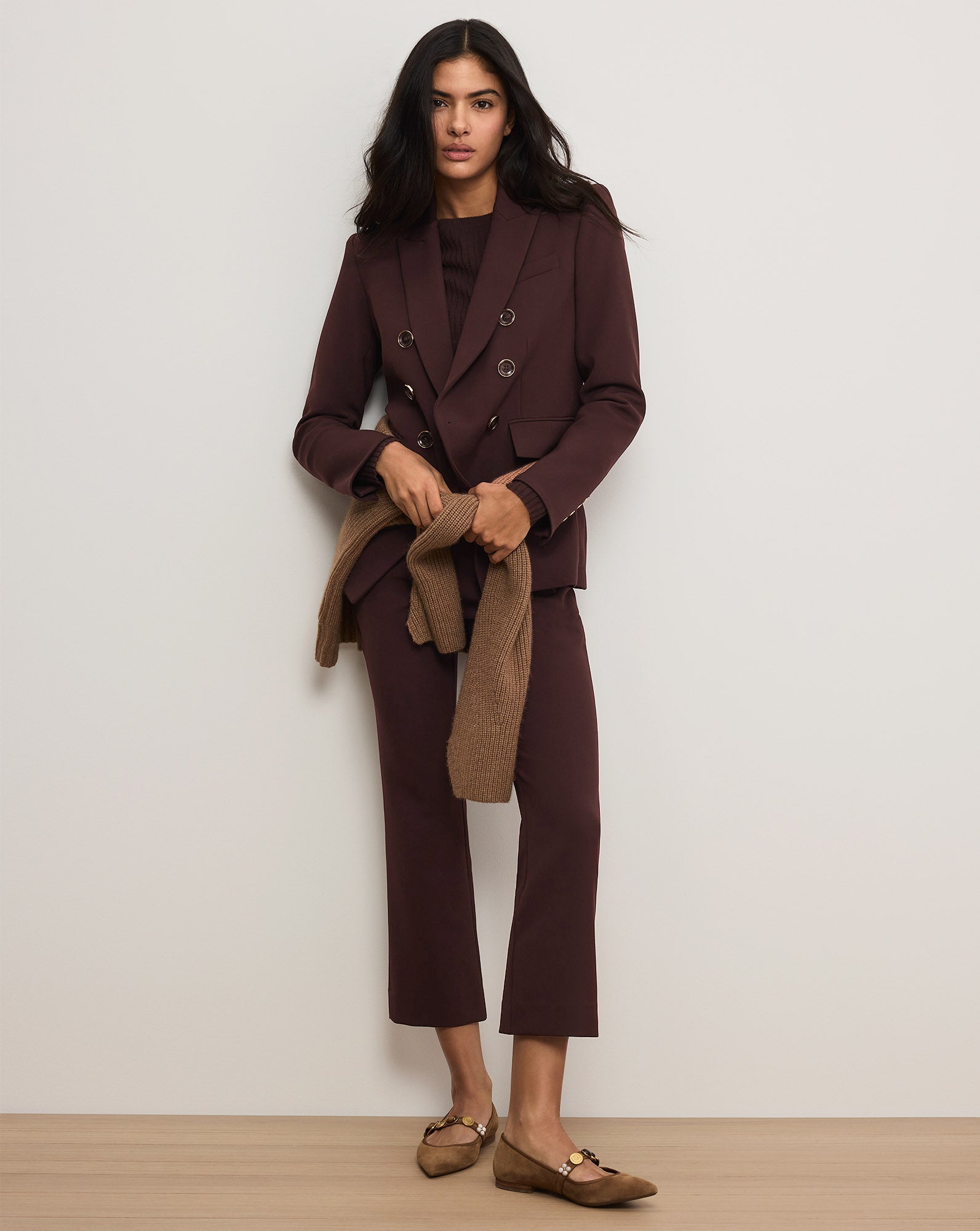 Veronica Beard Miller Dickey Jacket - Dark Currant