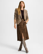 Veronica Beard Rickie Cropped Dickey Jacket - Lichen Melange