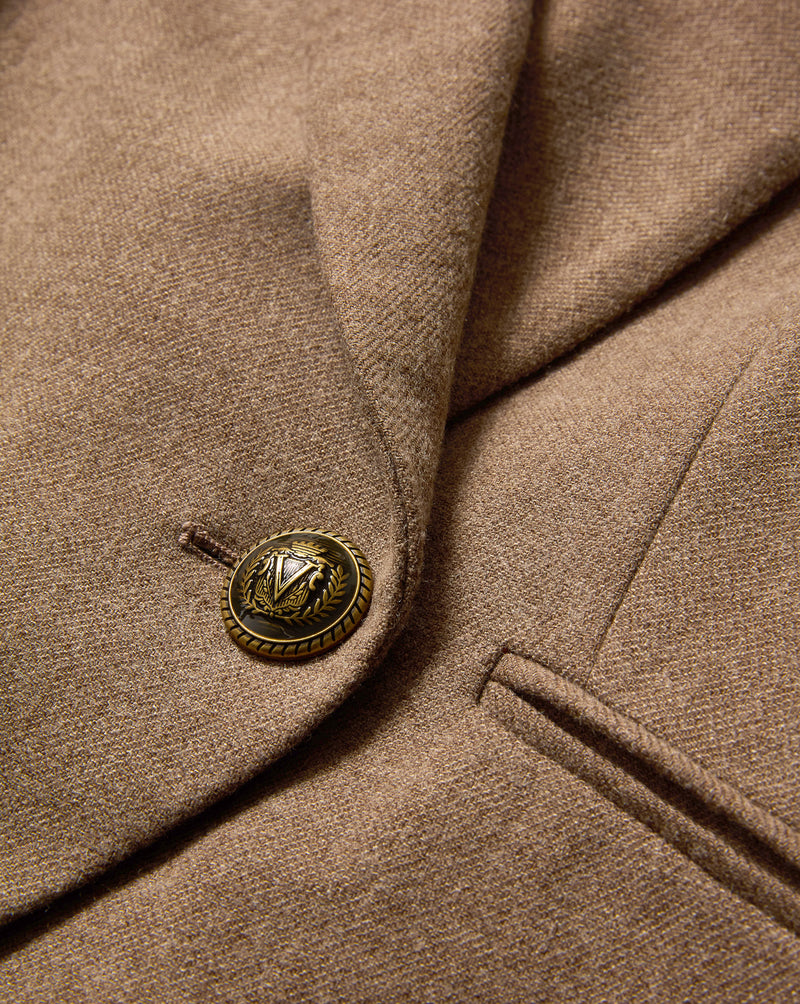 Veronica Beard Rickie Cropped Dickey Jacket - Lichen Melange