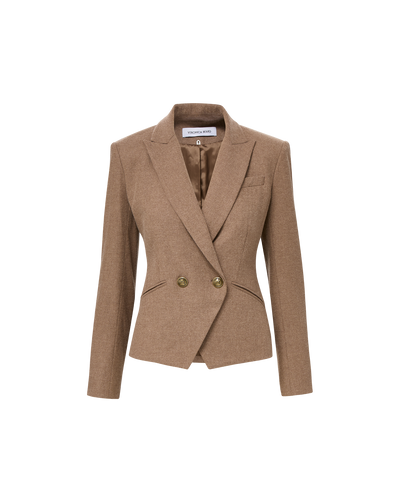 Veronica Beard Rickie Cropped Dickey Jacket - Lichen Melange