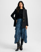 Veronica Beard Rhys Wool Dickey Jacket - Black
