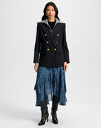 Veronica Beard Rhys Wool Dickey Jacket - Black