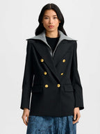 Veronica Beard Rhys Wool Dickey Jacket - Black