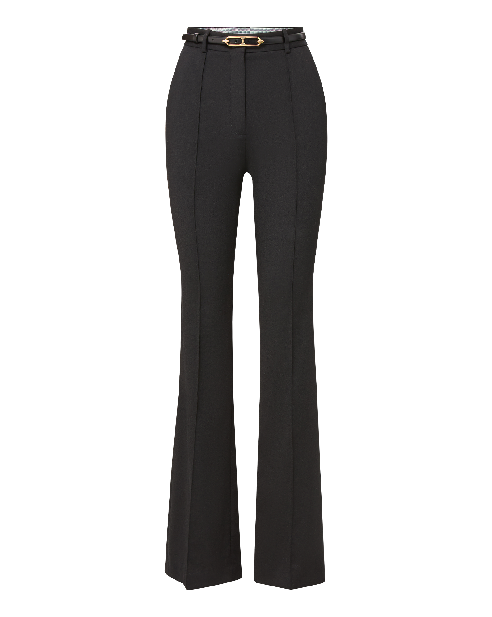 Veronica Beard Gracie Belted Flare Pant - Black