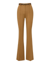 Veronica Beard Gracie Belted Flare Pant - Dark Acorn