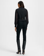 Veronica Beard Morris Wool Vest - Black