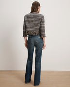Veronica Beard Lyons Fringe Jacket - Navy Multi