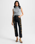 Veronica Beard Mazzy Brushed Cashmere Sleeveless Sweater - Heather Grey