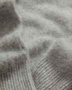 Veronica Beard Pippen Brushed Cashmere Pullover - Heather Grey