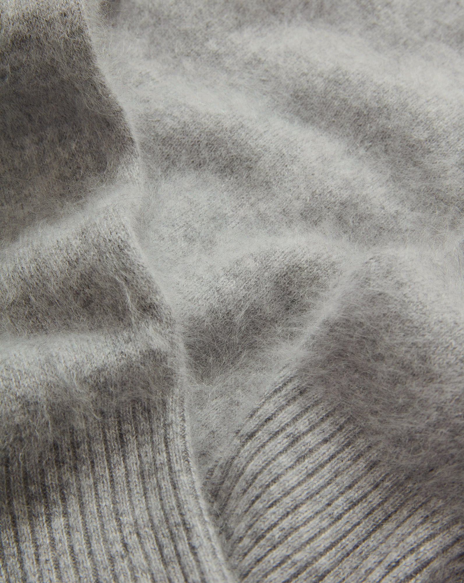 Veronica Beard Pippen Brushed Cashmere Pullover - Heather Grey